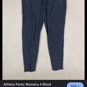 Athleta Women's Black zip pants 10